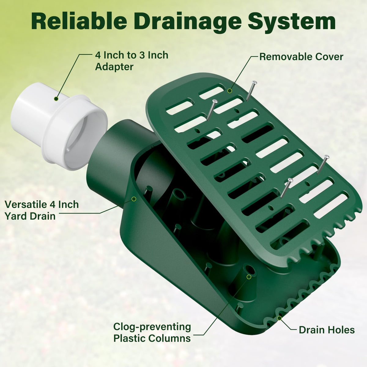 Debialo universal SCH-40 adapter for 3in and 4in pipes.