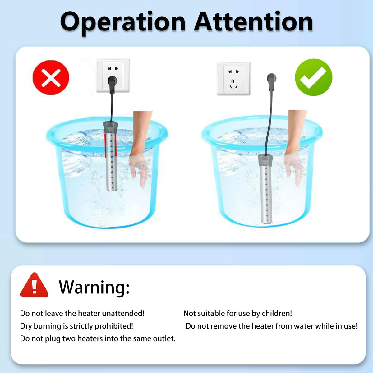 Debraltanner heater used to warm water in a bucket during outdoor tasks