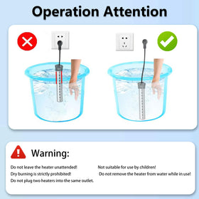 Debraltanner heater used to warm water in a bucket during outdoor tasks
