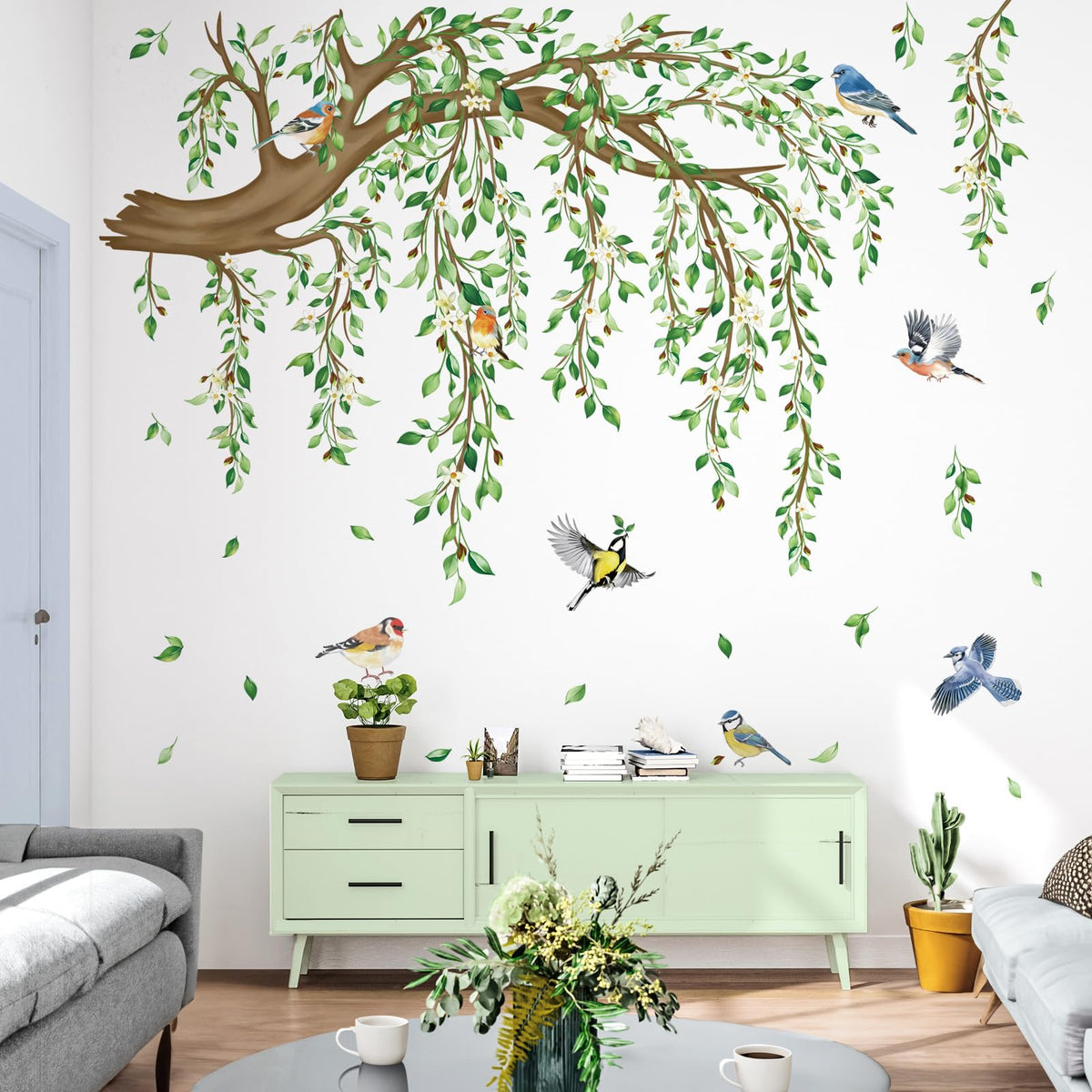 decalmile bedroom vine wall decor brings calming nature to walls