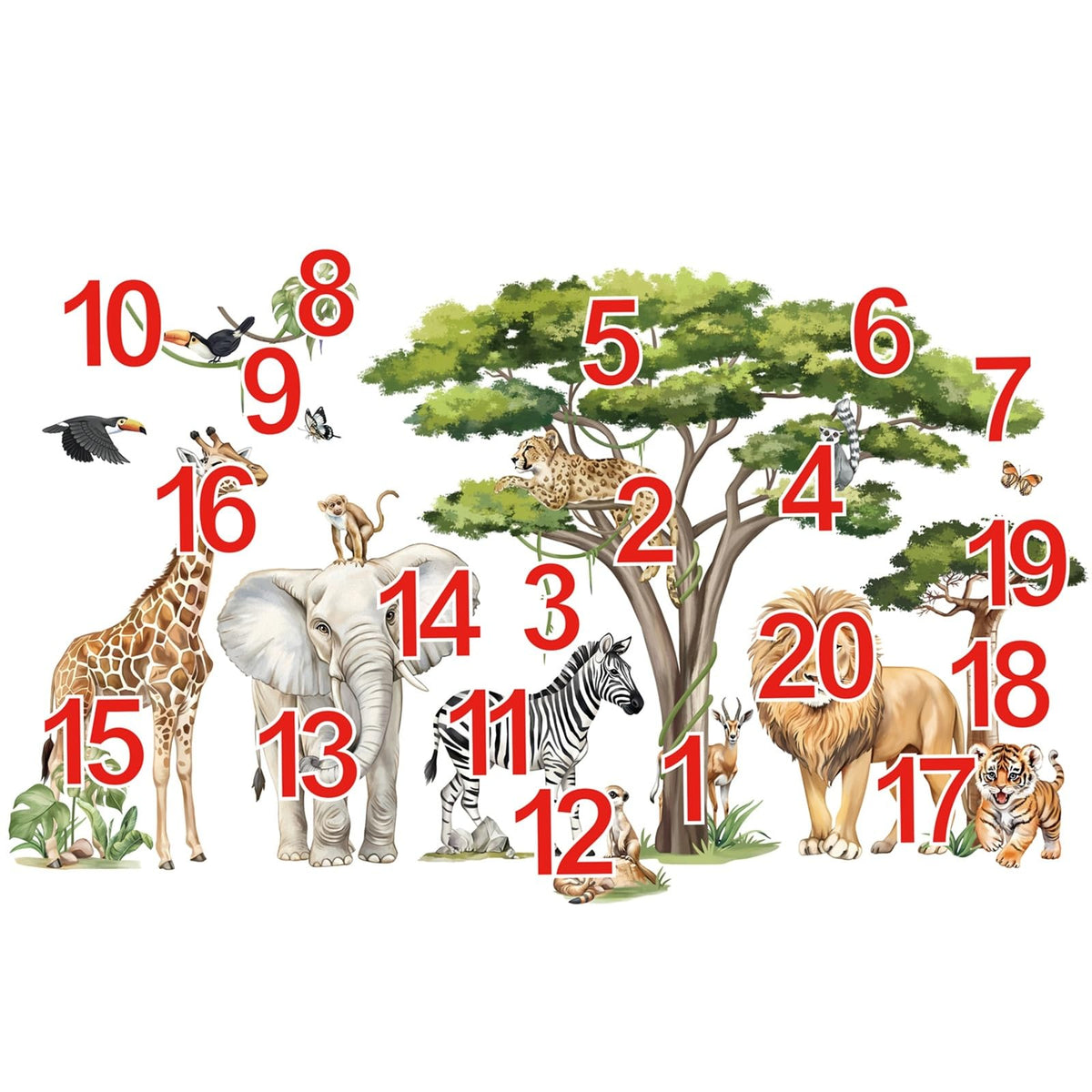 decalmile four sheets layout enables flexible DIY wall art