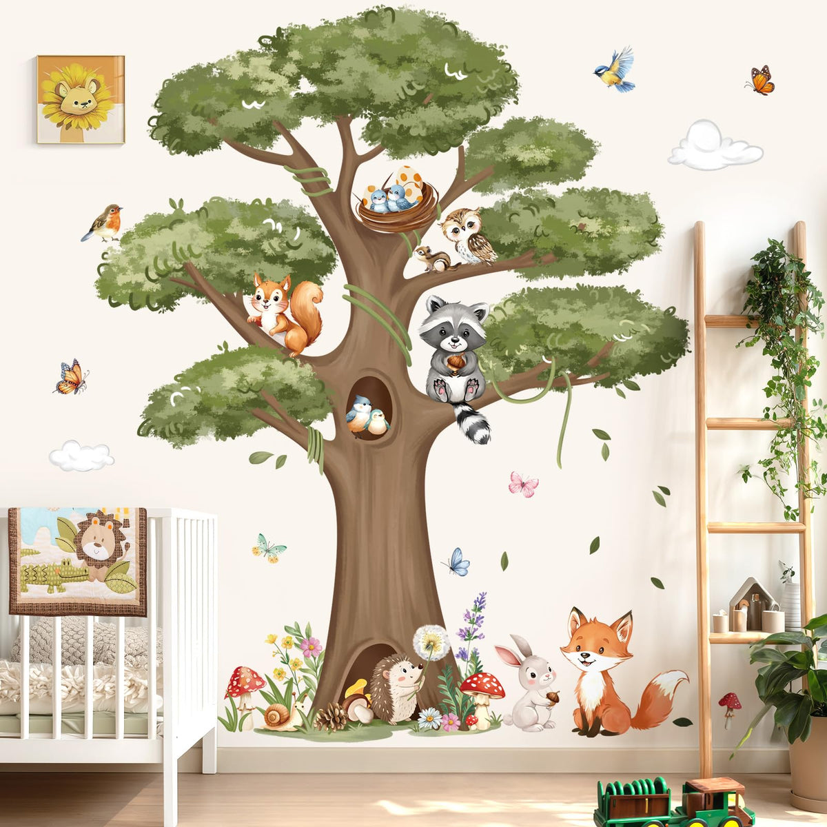 DecalMile Woodland Animals fox wall decal brings whimsy to nurseries and playrooms.
