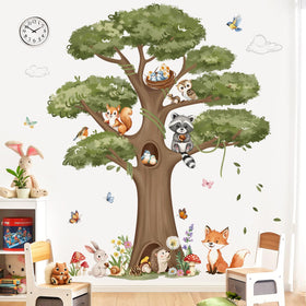 DecalMile Woodland Animals rabbit decal brightens children’s spaces with cheerful woodland charm.