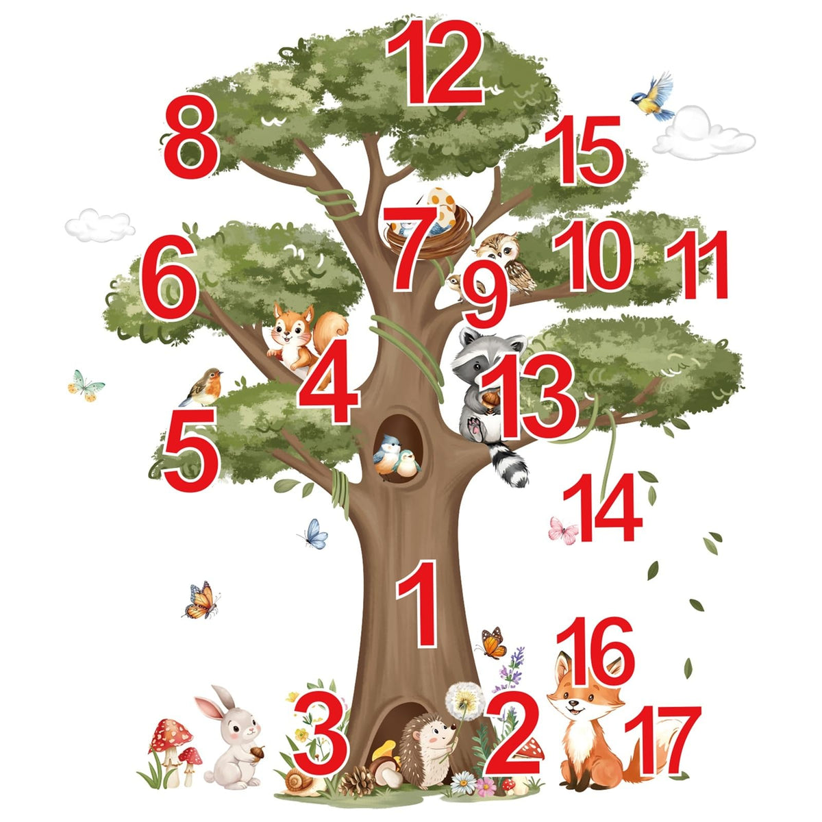 DecalMile Woodland forest scene decor enriches classrooms and living spaces with nature-inspired visuals.