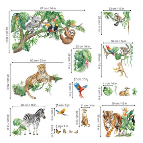 DecalMile XXL branch and vine wall art image, nature inspired decor for nurseries on clean walls.