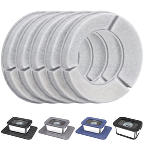 Decflow 10L stainless steel dog water bowl shown for durable pet hydration.