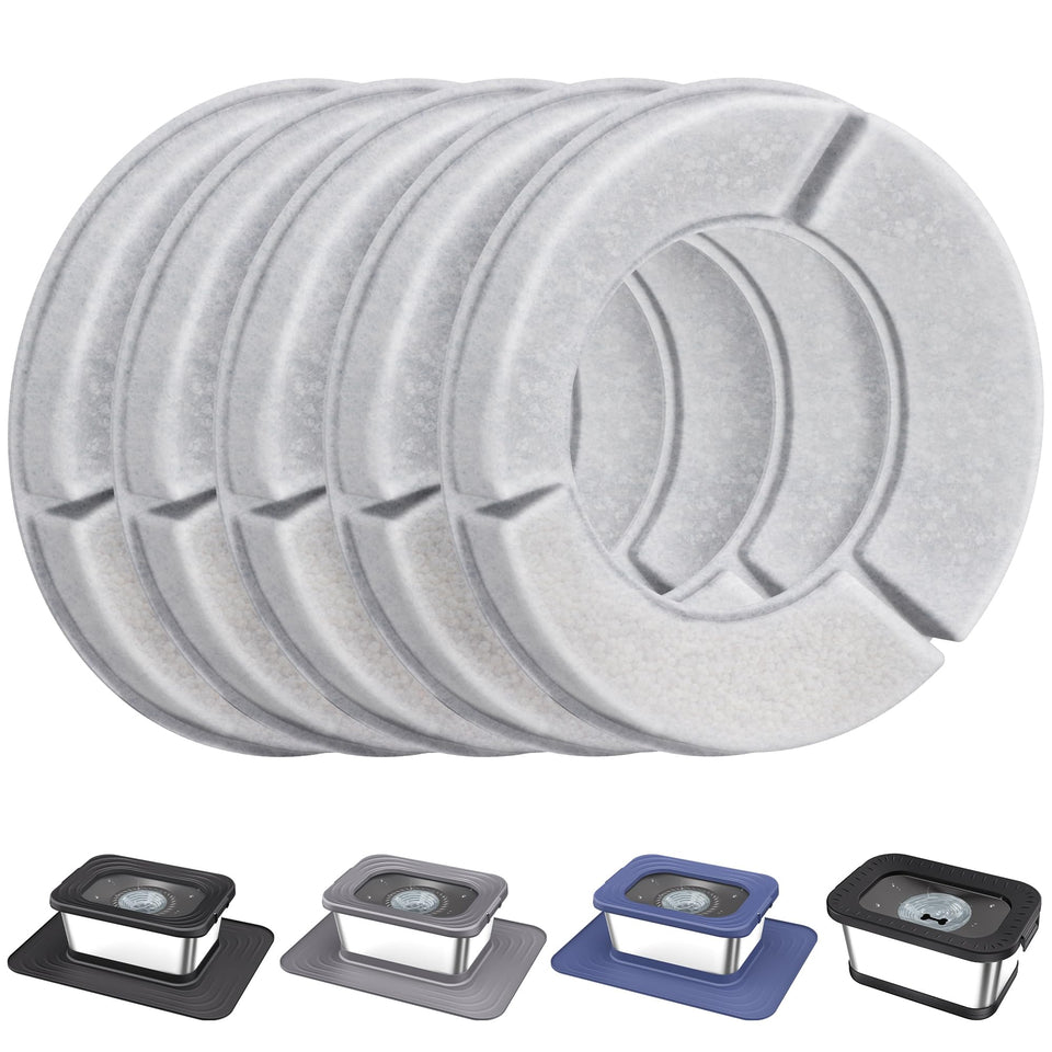 Decflow 10L stainless steel dog water bowl shown for durable pet hydration.