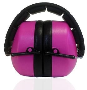 DECIBEL DEFENSE 37 dB NRR ear muffs for adults in noisy environments.