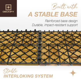 DECKIFY shower-ready tile supports water flow and safe wet areas