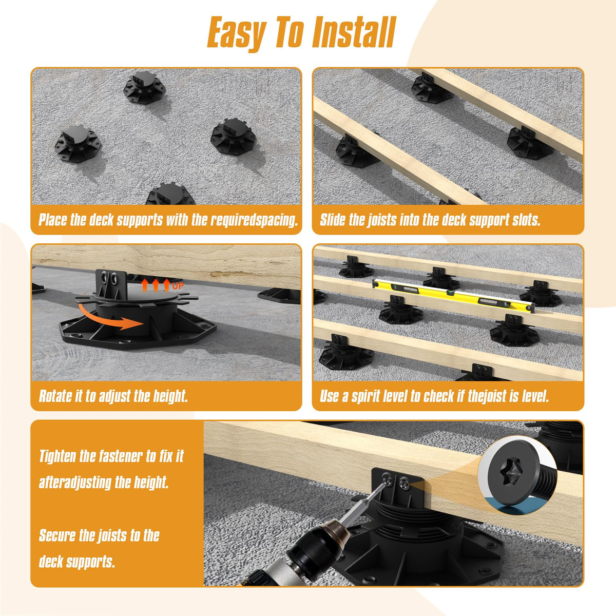 Deckit floating-deck-ready system for flexible patio projects