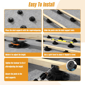 Deckit floating-deck-ready system for flexible patio projects