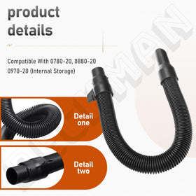 DECKMAN flexible, durable hose resists kinking during heavy use.