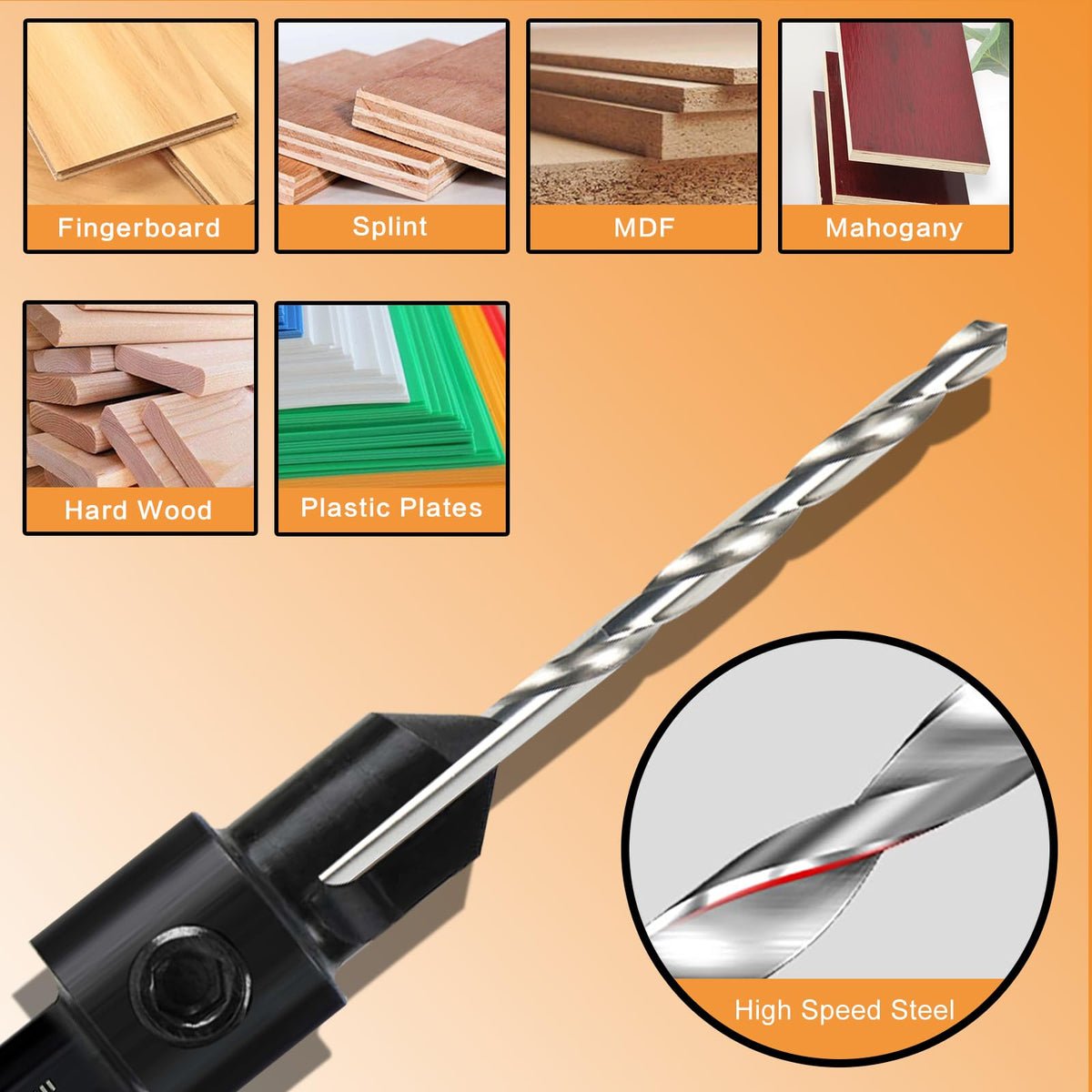 DECKRKAT includes limit rings and spare bits for quick setup and reliable hole depth.