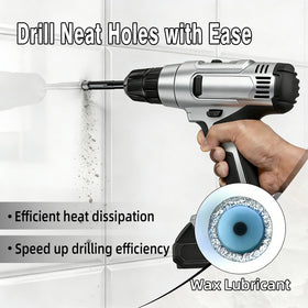 DECKRKAT depth-marked bits guide uniform drilling depth on ceramic surfaces