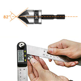 DECKRKAT countersink 3/4-inch bit produces flush finishes on thick materials.