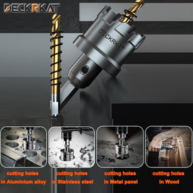 DECKRKAT use tip: start slow, lubricate to maintain cutting quality.