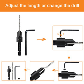DECKRKAT 1/4-inch hex shank enables quick tool changes during projects.