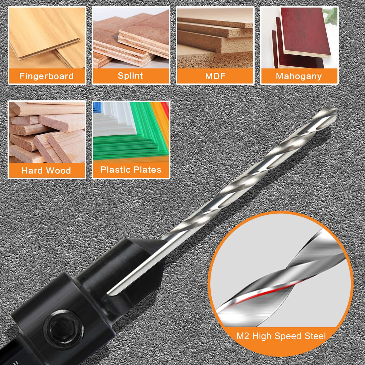 DECKRKAT adjustable-depth pilot bits help control drilling depth.