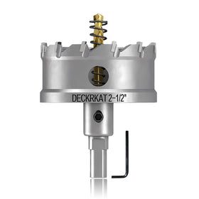 DECKRKAT TCT hole saw 65mm with carbide teeth for metal cutting.