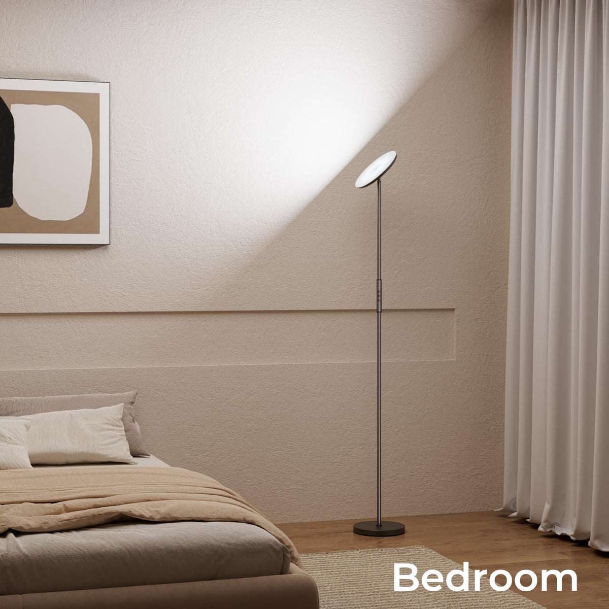 DeckTok floor lamp smart app control for quick lighting scenes.