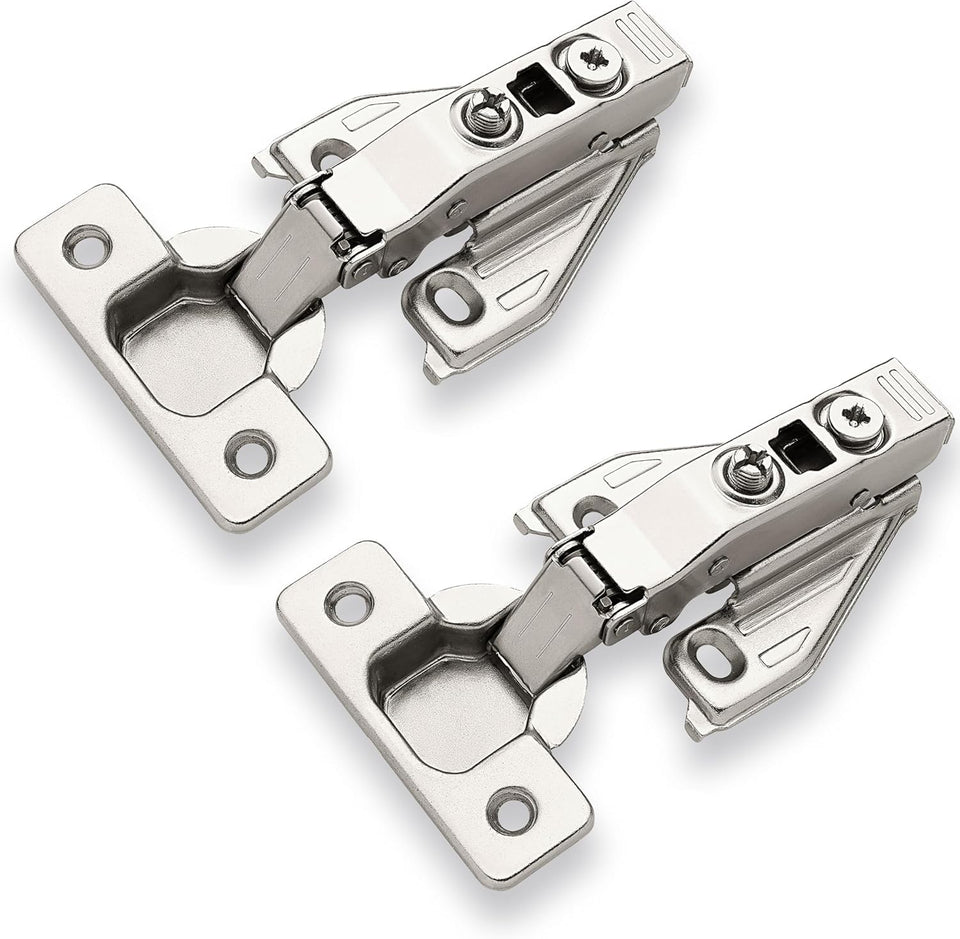 DecoBasics 10-pcs full overlay hinges for seamless kitchen cabinet installation.
