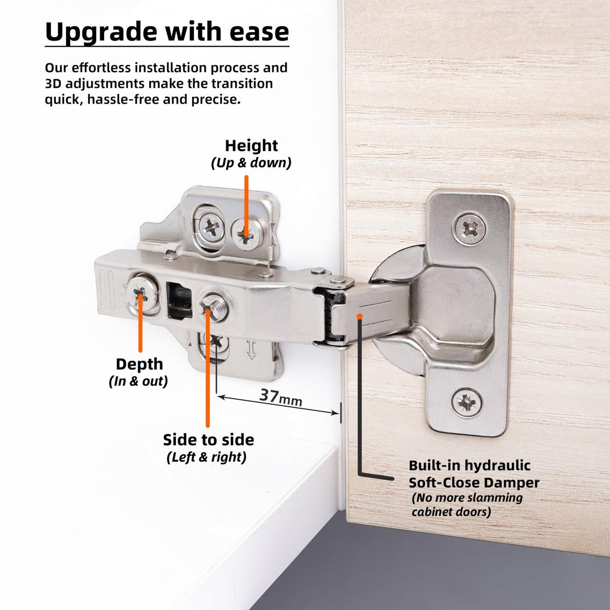 DecoBasics 105-degree opening for easier access to pots and dishes.
