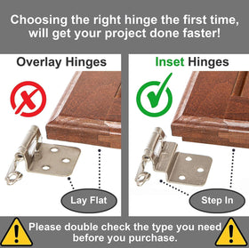 DecoBasics brushed nickel hinge closeup with damper illustrating quiet close and smooth operation