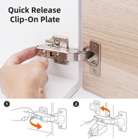DecoBasics 3D-adjustment hinge allows precise door alignment
