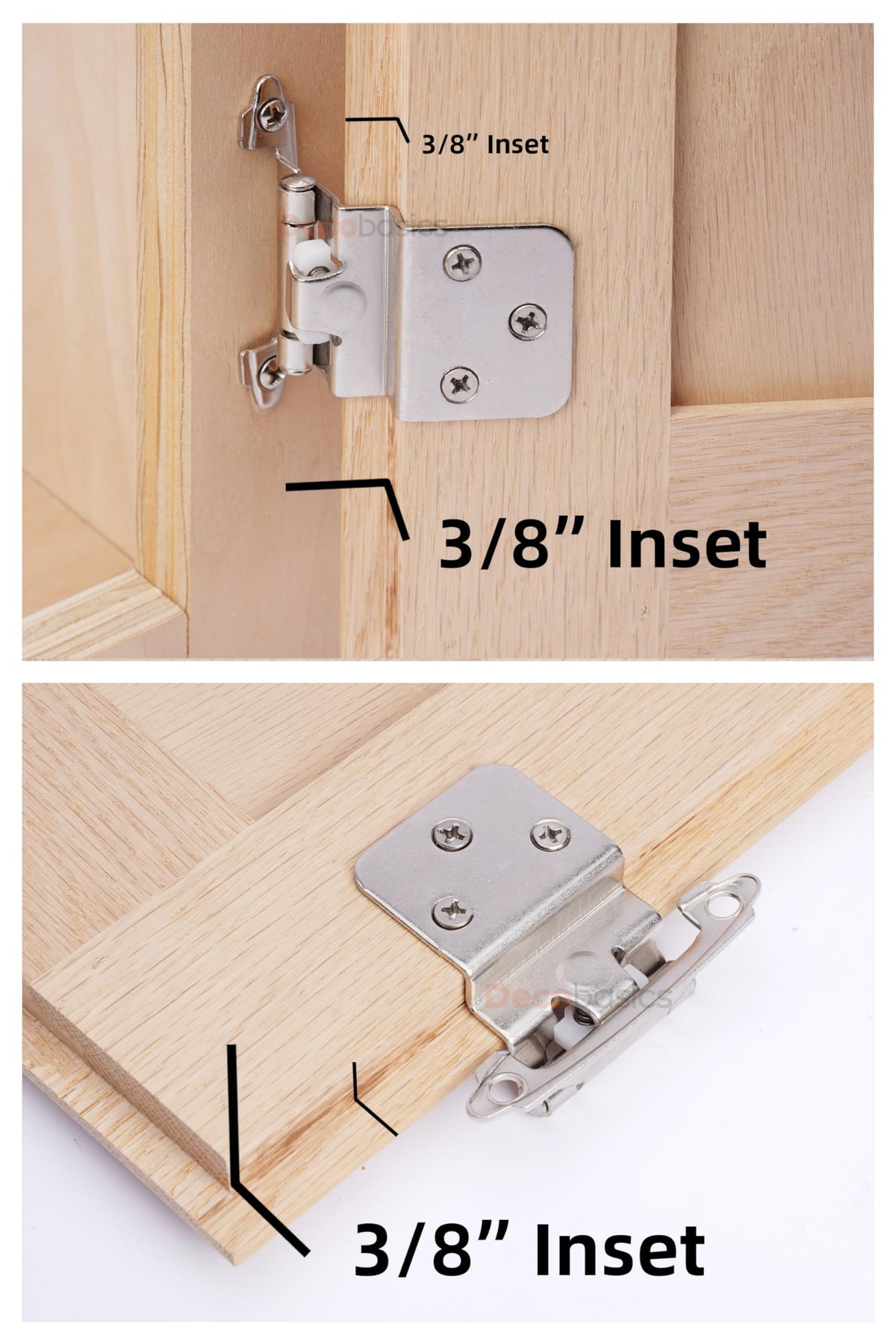 DecoBasics satin nickel finish close-up showing durable hardware