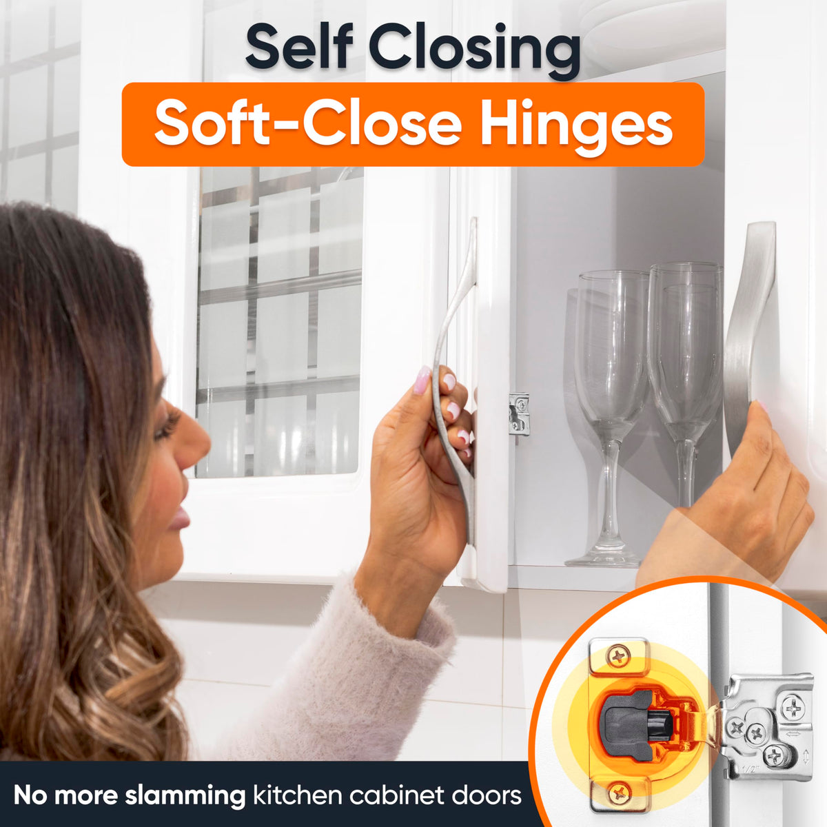 Decobasics concealed hidden hinges for a clean cabinet look