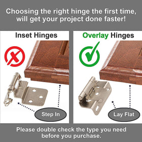 DecoBasics easy install hinges designed for DIY upgrades