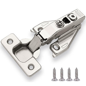 DecoBasics full-overlay hinges for kitchen cabinets deliver quiet, smooth operation (50 pieces).