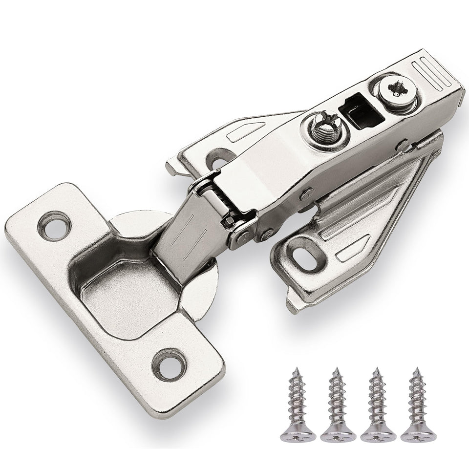 DecoBasics full-overlay hinges for kitchen cabinets deliver quiet, smooth operation (50 pieces).