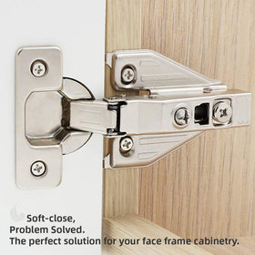 DecoBasics heavy-duty stainless steel hinges ensure durable, long-lasting performance.