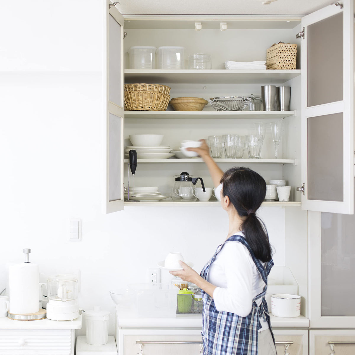 DecoBasics kitchen and bathroom cabinet hinges upgrade for concealed, clean look.