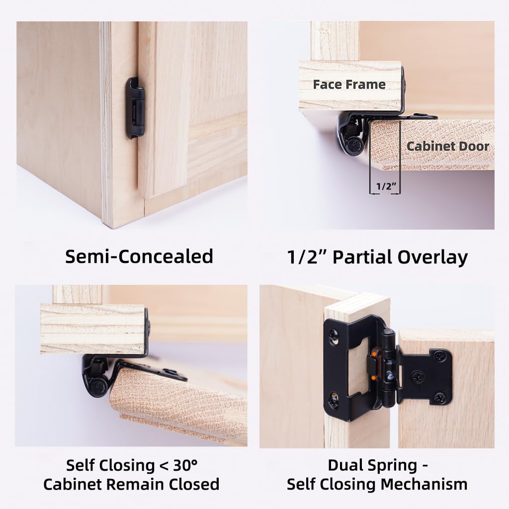 DecoBasics matte black kitchen hinge elevates style and durability.