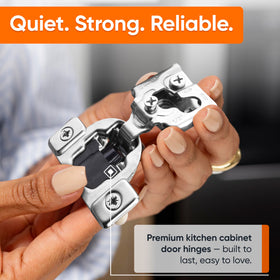 Decobasics quiet damper reduces cabinet slams during use