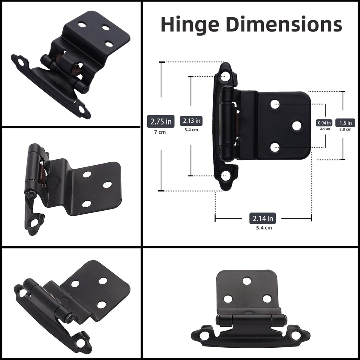 DecoBasics self-closing hinges with silicone dampers ensure quiet closes.