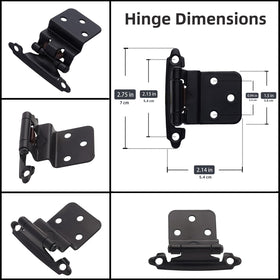 DecoBasics self-closing hinges with silicone dampers ensure quiet closes.