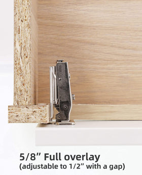 DecoBasics soft-close damper delivers near-silent cabinet closure.
