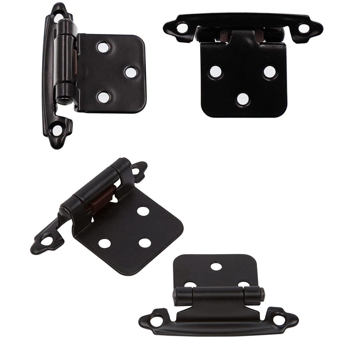 DecoBasics thick stainless steel hinges with matte black finish