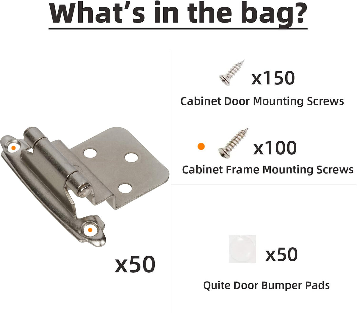 DecoBasics upgraded 5/8 screws for secure installation