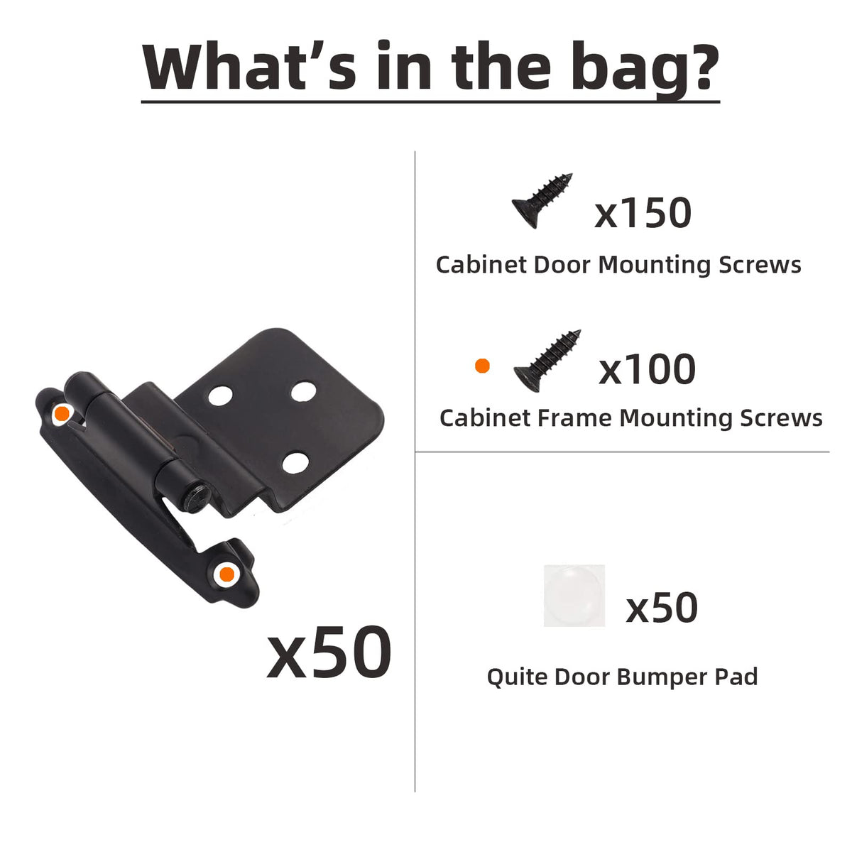 DecoBasics upgraded 5/8 screws ensure secure cabinet mounting