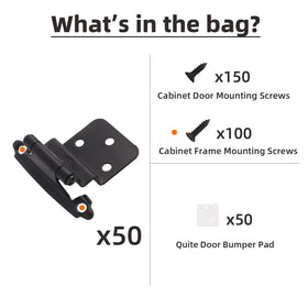 DecoBasics upgraded 5/8 screws ensure secure cabinet mounting