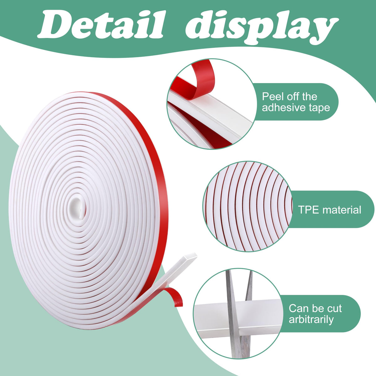 DECOHS peel-and-stick backing closeup for easy adhesion