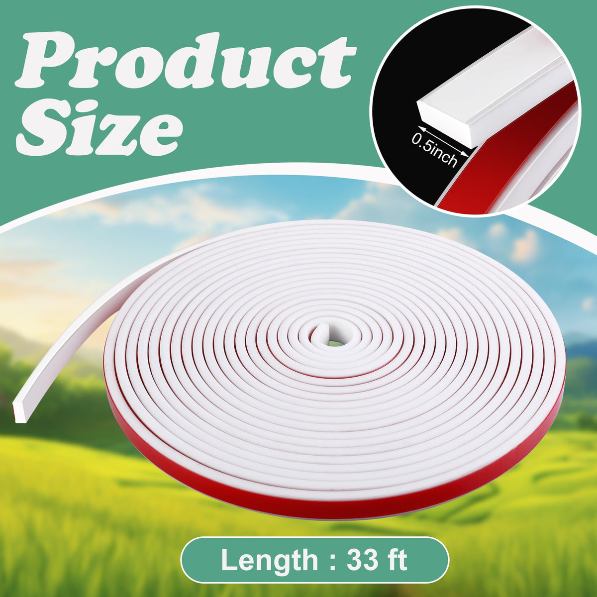 decohs tpe self-adhesive trim backing enables easy peel-and-stick installation