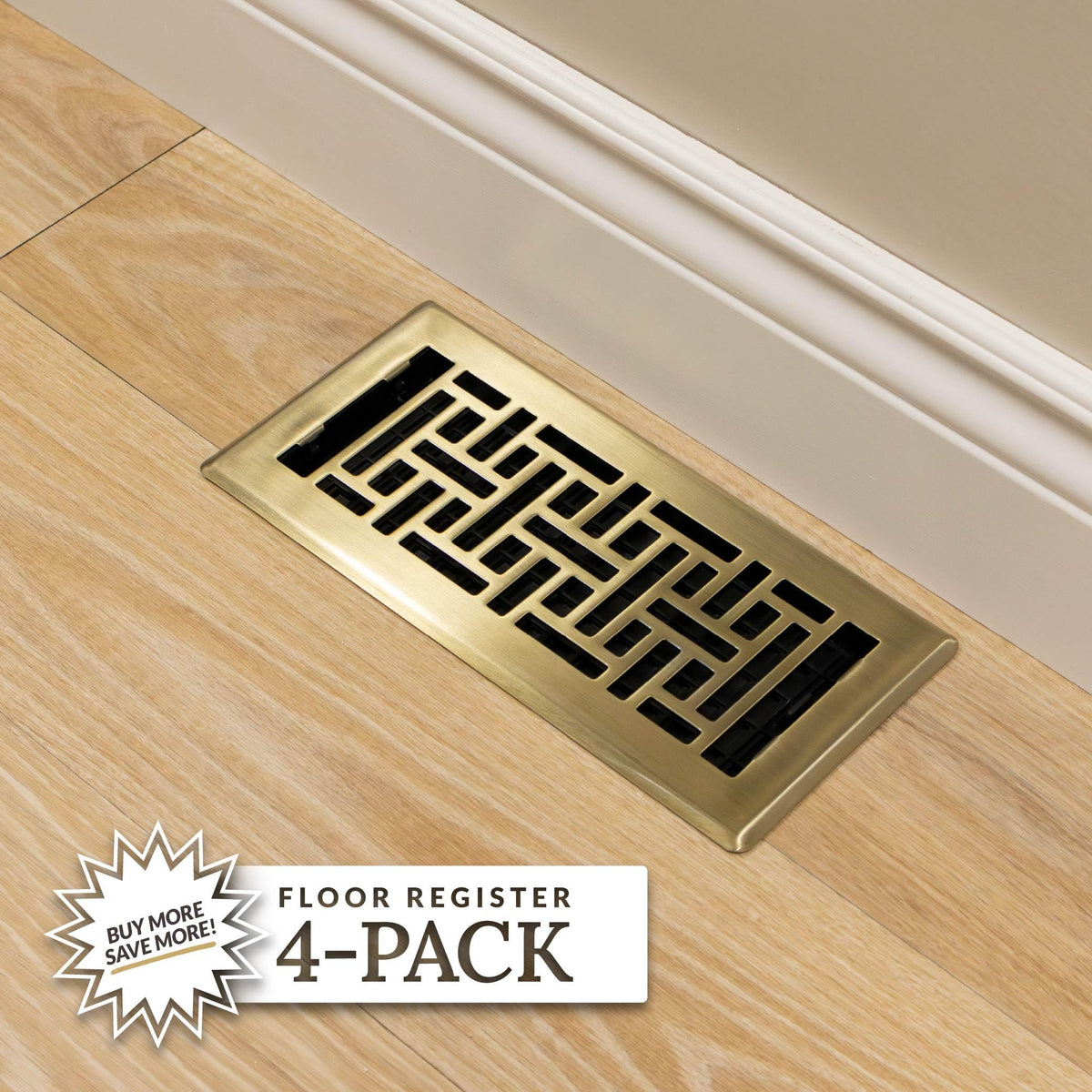Recycled high impact polystyrene damper box in AJH410-A register