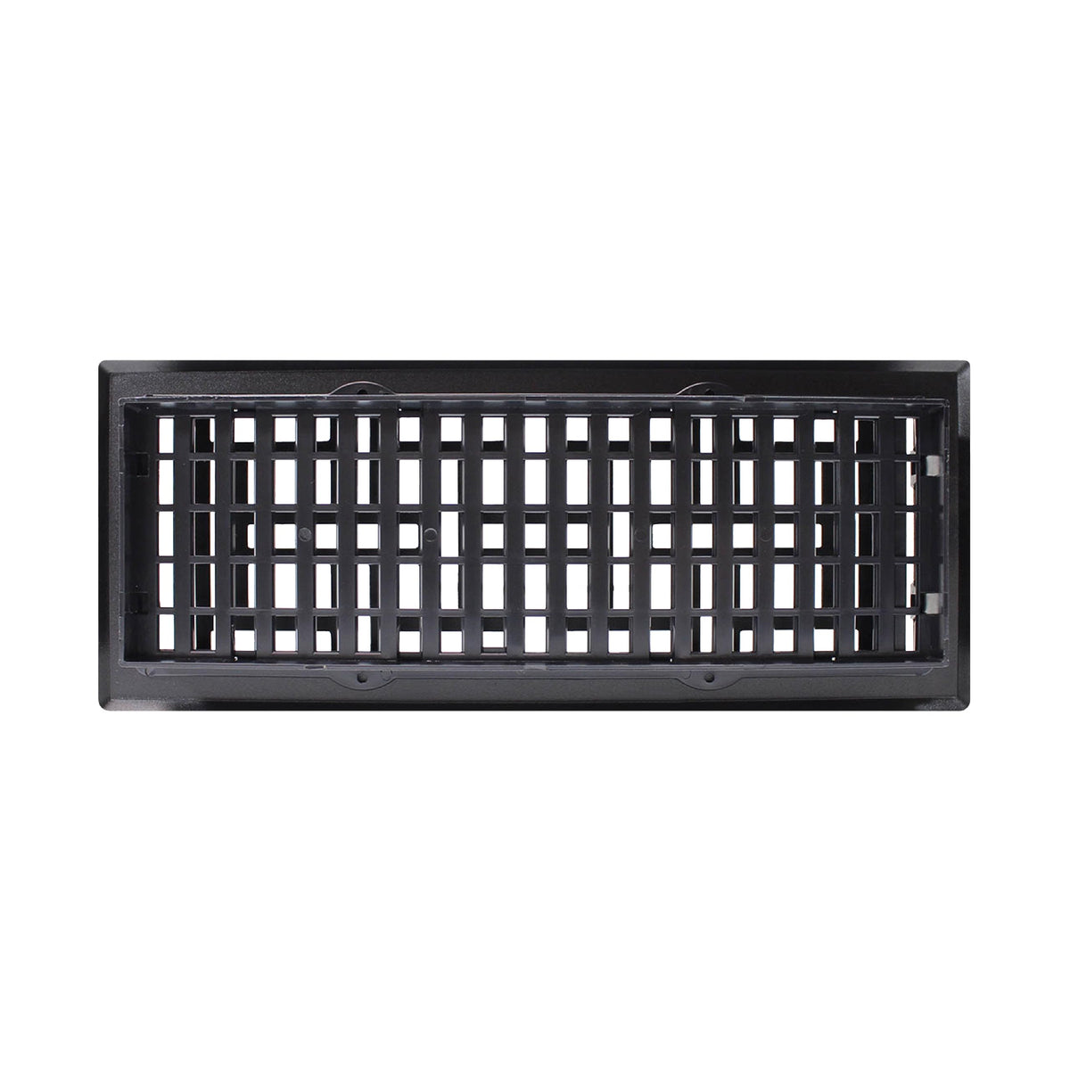 Decor Grates AJH412 interior view with filter retainer hint for simple maintenance.