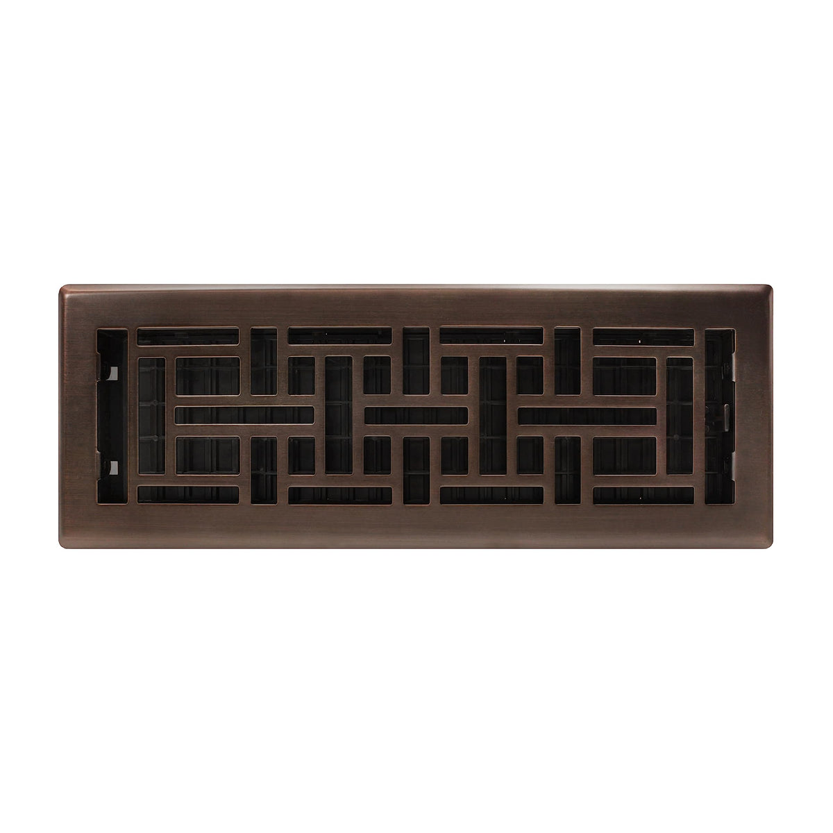 Installed Decor Grates AJH414-RB Oriental floor register in hallway vent.