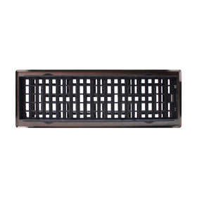 Oriental pattern and steel plating on Decor Grates AJH414-RB register.